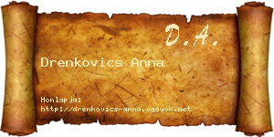 Drenkovics Anna névjegykártya